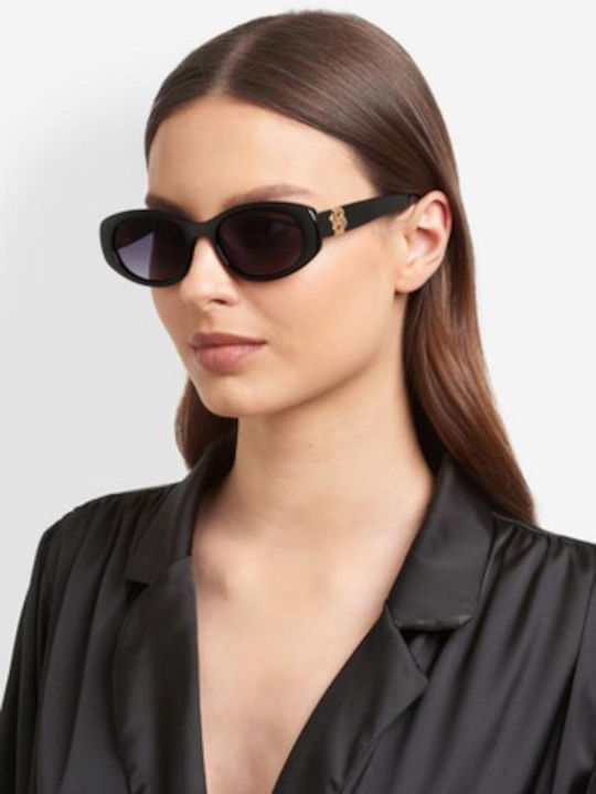 Boss Women's Sunglasses with Black Plastic Frame and Black Gradient Lens