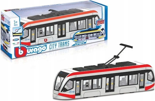 Bburago City Autobuz alb-roșu