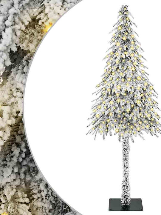 Weihnachtsbaum Beschneit 210cm mit LED-Beleuchtung