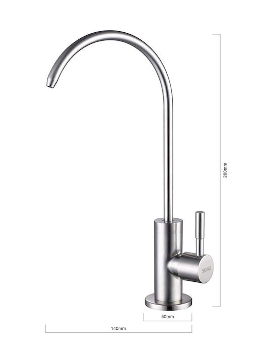 Bruno Kitchen Faucet Counter Silver