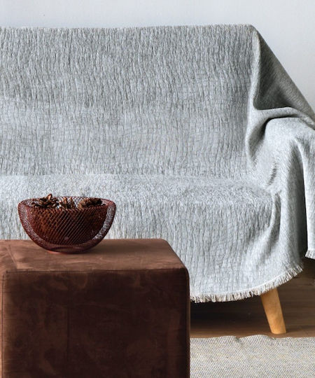 Kentia Joplin Zweisitzer-Sofa Überwurf Chenille 180x250cm