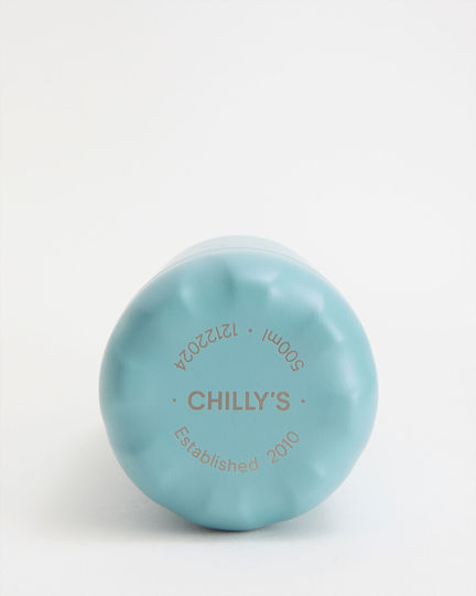 Chilly's Original All Matte Monochrome Μπουκάλι Θερμός Ανοξείδωτο BPA Free 500ml Dusty Teal
