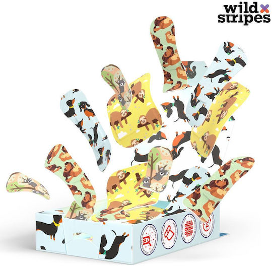 Wild Stripes Animal Fun Παιδικά Αυτοκόλλητα Επιθέματα 20τμχ