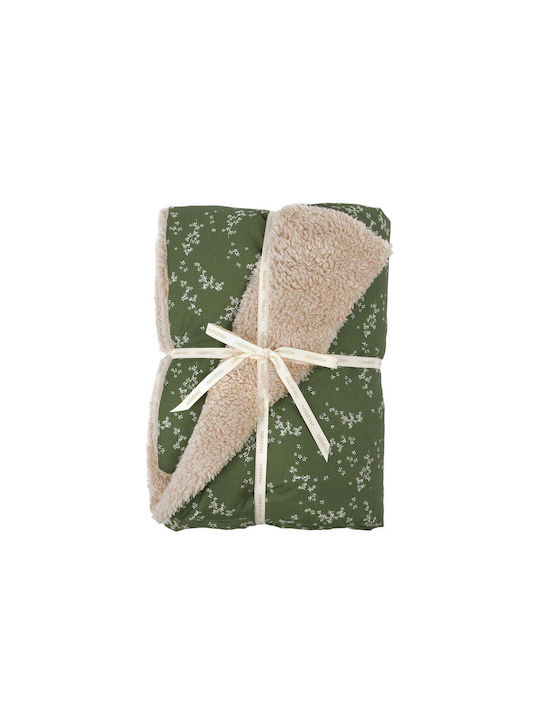 Nobodinoz Cot Blanket Stories Green 100x140cm