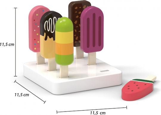 Viga Toys Σετ Παγωτά από Ξύλο 6τμχ