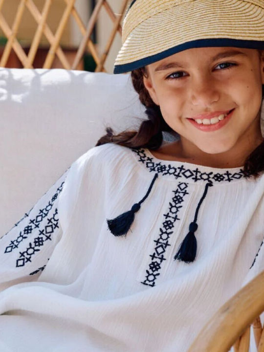Kids' Tunic Long Sleeve Ecru