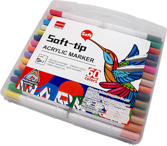 Drawing Markers Case 60pcs 2sxo152