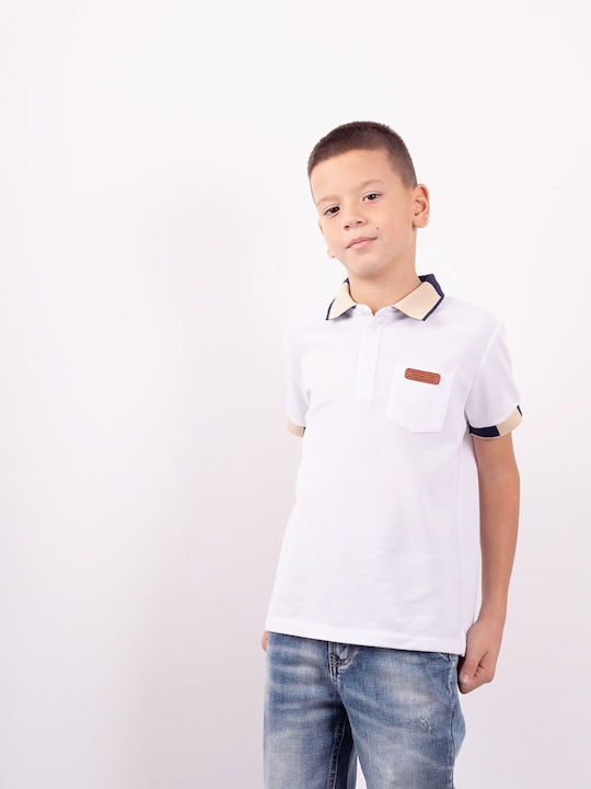 Παιδικό Polo Κοντομάνικο Λευκό