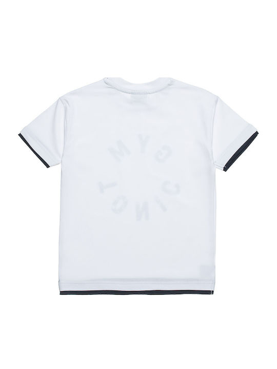 Kinder-T-Shirt Weiß Druck