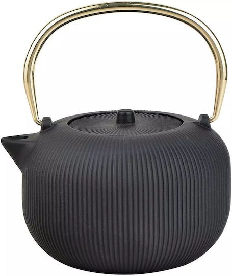 KING Hoff Ceainic cu Filtru Din fontă Negru 1000ml