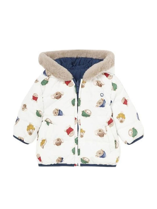 Kids' Casual Jacket Double Sided with Hood Blue