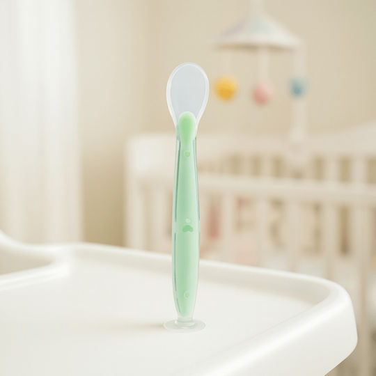 Kidizi Linguriță pentru bebeluși din Silicon în Husă pentru 6+ luni Verde