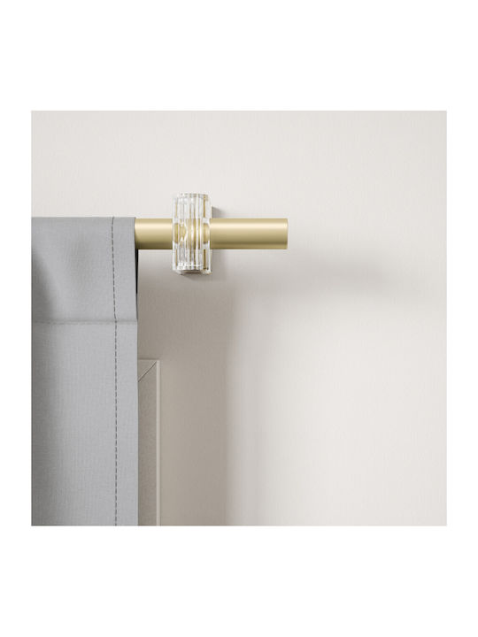 Umbra Extendable Metallic Curtain Pole Flute Single Φ2.5mm 107-305cm Gold