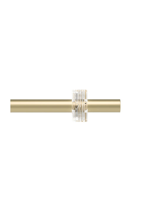 Umbra Extendable Metallic Curtain Pole Flute Single Φ2.5mm 107-305cm Gold