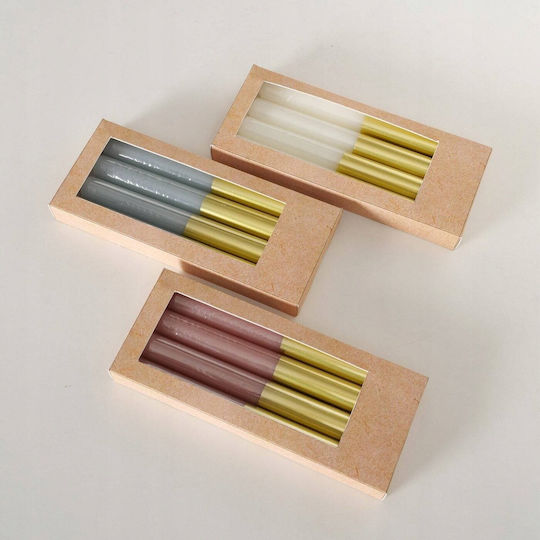 Boltze Decorative Candle Taper Multicolour 4 Pieces