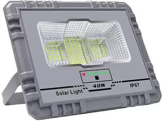 ARlight Solar LED Floodlight 40W Cold White with Remote Control
