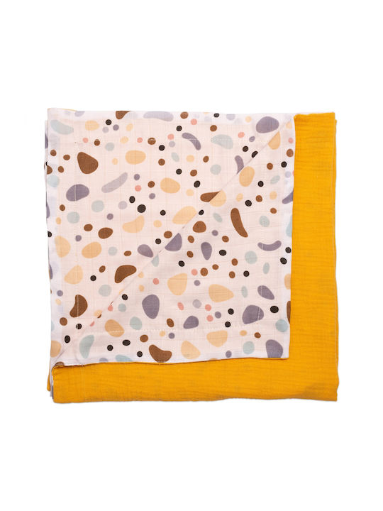 Kidizi Pătură Pepinieră Swaddling pături 100% bumbac Portocaliu 110x75cm