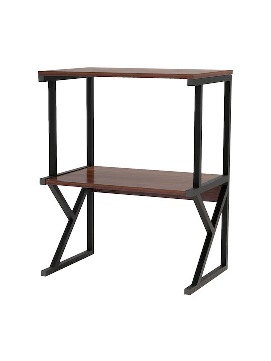 Bibliothek Walnut and Black 54x37x69cm