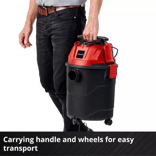 Einhell Tc-vc 1820 Σκούπα Υγρών / Στερεών 1200W με Πλαστικό Κάδο 20lt Ασημί
