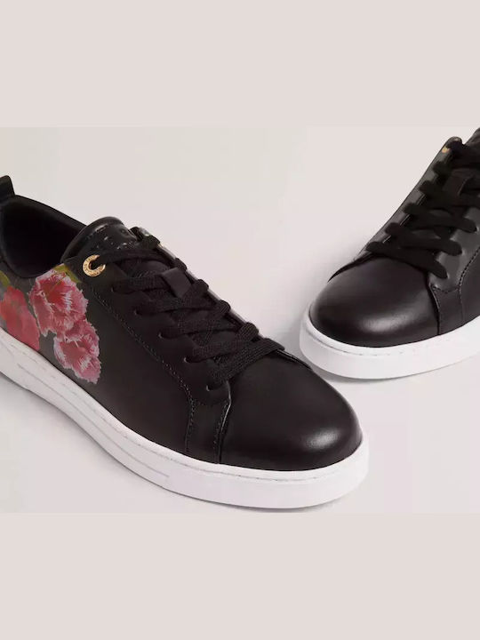 Damen Sneakers Μαύρο / Λουλούδια