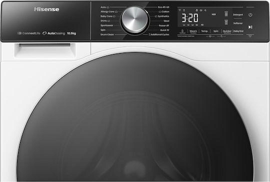Hisense Πλυντήριο Ρούχων 10.5kg 1400 Στροφών WF5S1045BW