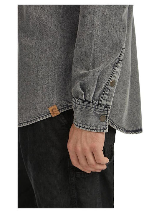 Langärmlig Jeans Hemd Denim