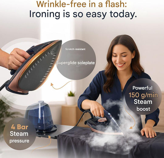 Proficare Steam Ironing Station 4bar with 1.2lt Container