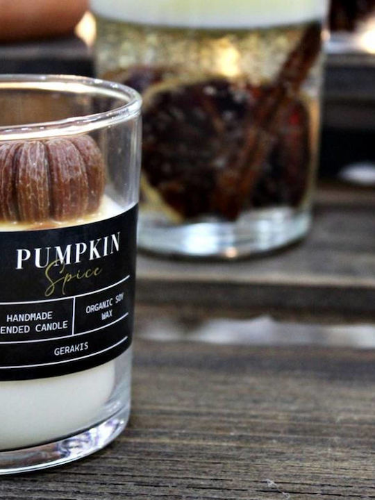 Aromatic Soy Candle Pumpkins Glass Big Φ8.5 X 8.9 Cm Pumpkin Spice