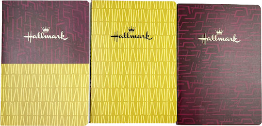 Back Me Up Hallmark Set 3 Notizbücher 32 Blätter A5 Geregelt Gold