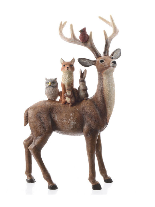 Kaemingk Christmas Plastic Figure Deer Brown Height 25.5cm