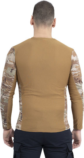 Pentagon Long Sleeve Blouse Army Apollo In Brown Colour Tac-Fresh Long Shirt Pentacamo