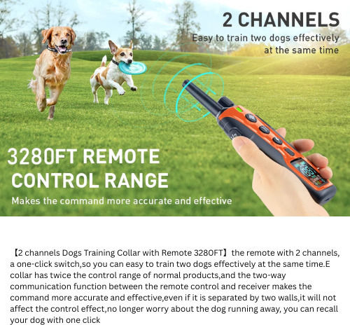 Dog Training Shock Collar with Range 1000m