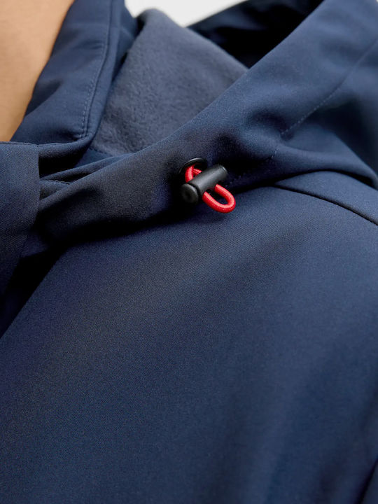 Winter Jacket Softshell Waterproof and Windproof Blue
