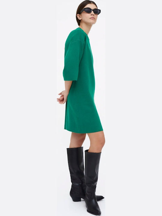 Mini Φόρεμα Πλεκτό Green