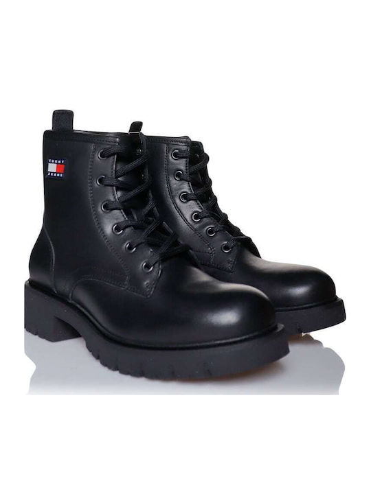 Leather Women's Ankle Boots Black