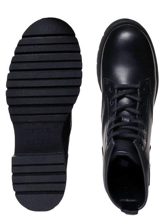 Leather Women's Ankle Boots Black