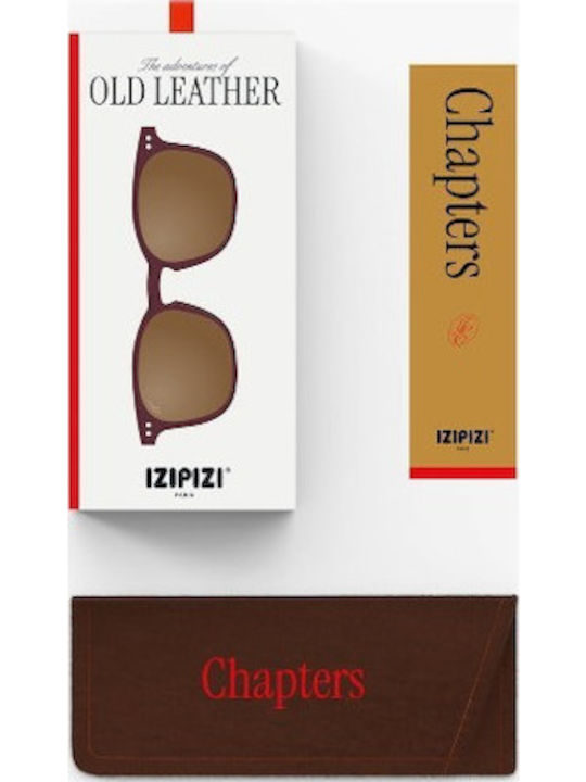 Izipizi E Square Kids Sunglasses with Polarized Lenses Old Leather for 5-10 Years