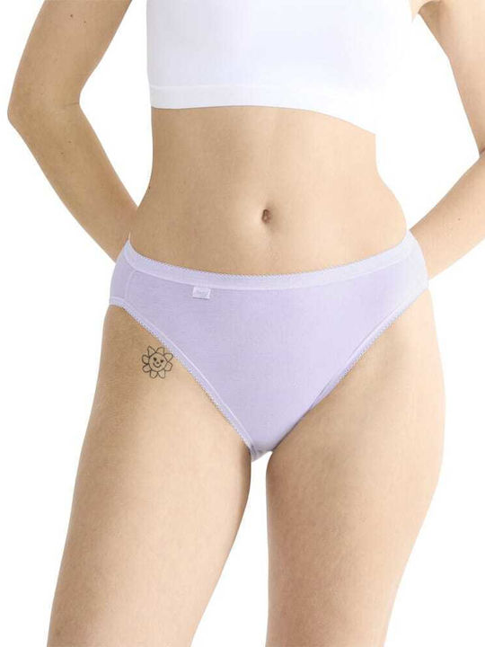 Basic+ Tai Βαμβακερά Femei Slip 3Pack Lilac/purple/black