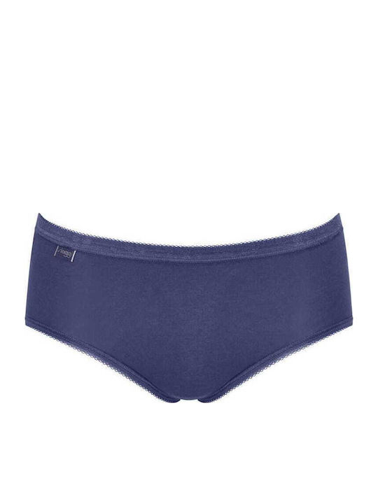 Basic Midi Hohe Taille Damen Slip 3Pack Lilac, Purple, Black