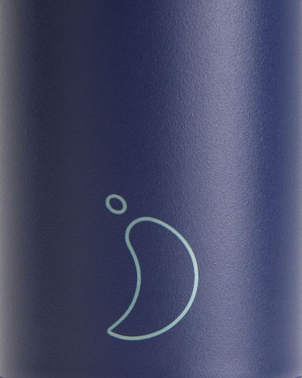 Chilly's Original Series Monochrome Stainless Steel Thermos Bottle BPA Free 500ml All Navy