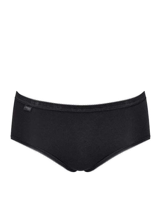 Basic Midi Hohe Taille Damen Slip 3Pack Lilac, Purple, Black