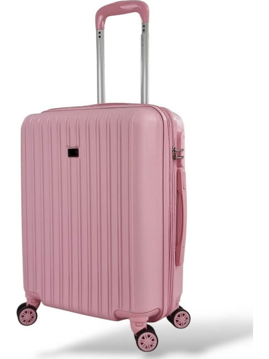 Roza Rz63c *combo* Hard Cabin Suitcase 55x40x20 +5cm Expansion & Travel Backpack 40x30x20 Pink