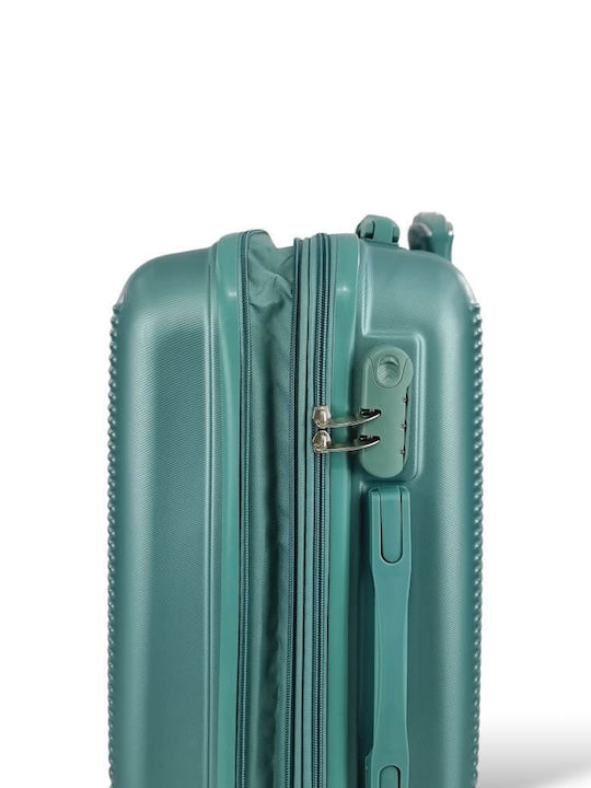 Roza Rz705c *combo* Hard Cabin Suitcase 55x40x20 +5cm Expansion & Travel Backpack 40x30x20 Mint
