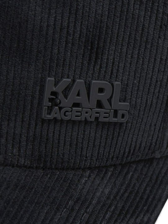 Karl Lagerfeld Καπελο Κοτλε Logo Μαυρο Karl Lagerfeld Καπελο Κοτλε Logo Μαυρο