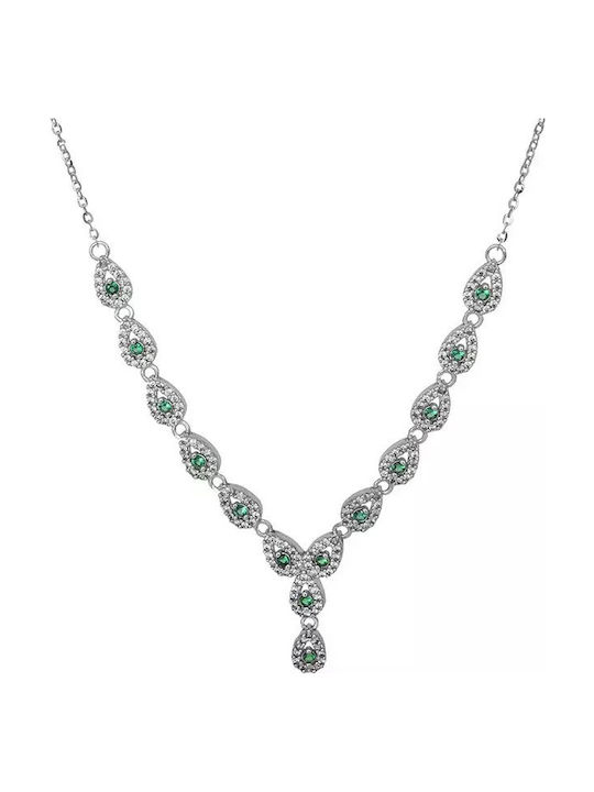 Necklace From 9 K White Gold Necklace From 9 K White Gold