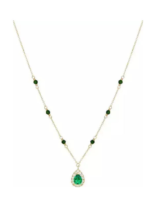 CHrysolithos Necklace From 14K Gold CHrysolithos Necklace From 14K Gold