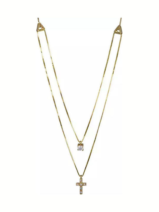 Double Necklace Made of 14K Gold