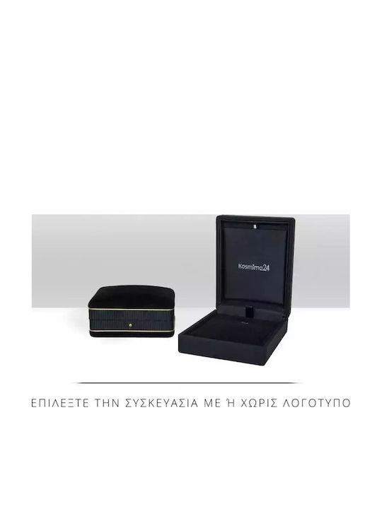 Halskette Solitärring aus Weißgold 18k mit Diamant