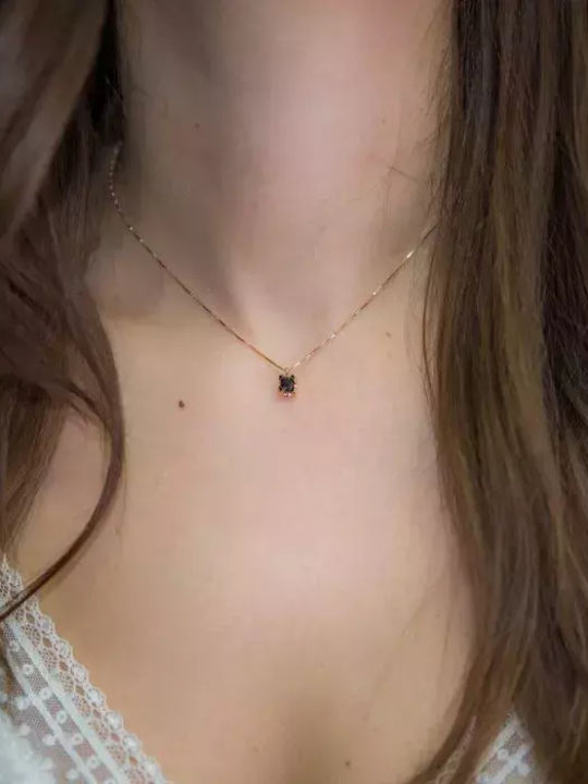 Necklace from Rose Gold 18k with Diamond