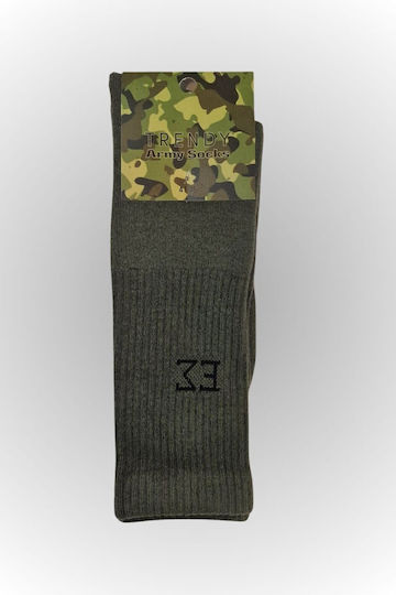 Trendy Hunting Socks in Khaki color